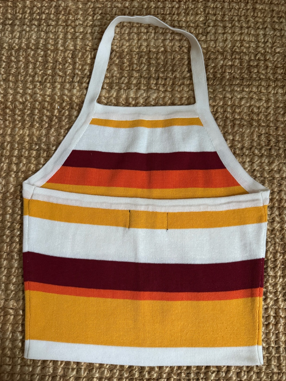 Retro Striped Halter Top - Picture 2 of 6